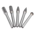 thumbnail image 4 of Brocas de rebaba lima de molienda de 5 piezas para carpintería con vástago de 1/4 de pulgada para acero para madera ANGGREK Otros, 4 of 8