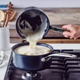 thumbnail image 3 of GreenPan Chatham Black Ceramic Nonstick 1-Quart and 2-Quart Saucepan Set with Lids, 3 of 4