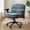 Blue, variant on Ultifit Criss Cross Chair, Ergonomic Armchair Office Chair with Adjustable Flip-up Arms and Wheels, Swivel Vanity Chair with 3 Layer Cushions, Gray