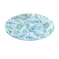 thumbnail image 1 of Abbracc Fitted Table Cloth Water Resistance Dinner Table Cover Green Leaves 80cm, 1 of 9