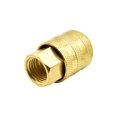 thumbnail image 4 of Interstate Pneumatics T19 1/4" FPT Sleeve Lock Straight-In Brass Chuck with Shut-off Valve, 4 of 5