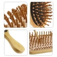 thumbnail image 4 of 3PCS Hair Comb Set Creative Bamboo Hair Brush Paddle Hair Comb Massage Hair Comb, 4 of 7
