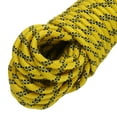 thumbnail image 4 of Uxcell 1Pc Polypropylene Rope Diamond Braid Nylon Cord High Strength 1/4" x 98ft Yellow, Black, 4 of 6