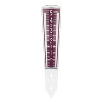 La Crosse Large Magnifying Easy Read 5 Inch Capacity Acrylic Rain Gauge in Burgundy, 704-1531R