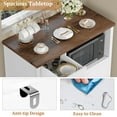 thumbnail image 6 of Farmhouse Storage Cabinet with Adjustable Shelves, Drawers, Single & Double Doors, Freestanding Floor Storage Cabinets Hutch Cupboard, 6 of 7