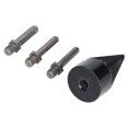 thumbnail image 3 of Carbon Steel Wood Splitter Bit, Electric Firewood Log Splitter Bit Set with 3Pcs Removable Shanks, High Hardness Logging Tool with Ti Coating, Efficient Splitter for Oak, Walnut,, 3 of 7