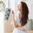 thumbnail image 6 of 30 oz Insulated Stainless Steel Tumbler Double Wall Stainless Steel Tumbler with 2-Way Drinking Blue Symmetrical Floral Pattern, 6 of 9