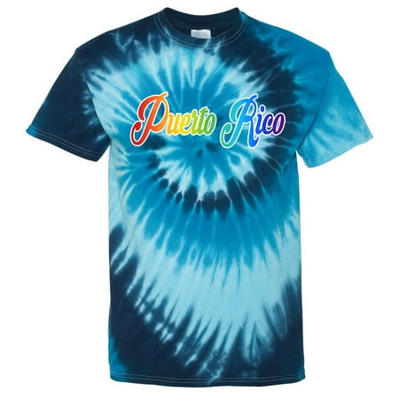 Men's Rainbow Puerto Rico KT T147 Blue T-Shirt Medium