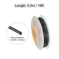 thumbnail image 2 of Uxcell 0.8mm Dia 18ft Elastic String DIY Making TPU Stretchy Cord Thread, Black 5 Pack, 2 of 6