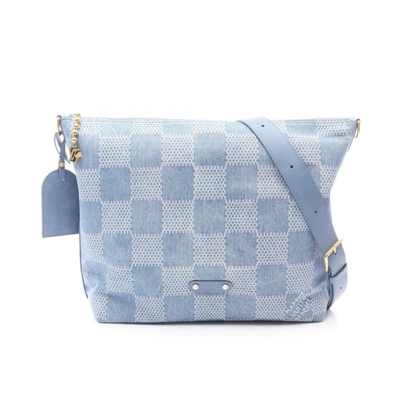 Pre-Owned Louis Vuitton Vagabond Hobo Shoulder Bag in Denim and Leather, Men's Blue,... (Good)