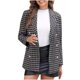 thumbnail image 2 of Blazer de mujer de primavera, informal, de manga larga, abrigo de lana para mujer, 2 of 3