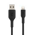 thumbnail image 3 of Cable Lightning Belkin BoostCharge trenzado de 2 m para iPhone, 3 of 7