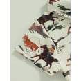 thumbnail image 6 of Cenuakty Infant Baby Boys Romper Boots/Horse/Cactus Print Turn-Down Collar Short Sleeve Western Style Jumpsuits Summer Newborn Bodysuits, 6 of 9