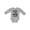 AC-Heather Grey, variant on Alaska Travel Adventure Boys or Girls Long Sleeve Baby Bodysuit