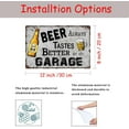 thumbnail image 6 of Metal Tin Sign Beer Always Tastes Better in the Garage,Vintage Garage Bar Patio Decor,Funny Sarcasm Wall Decor,Best Gifts for New Year 8X12 inch-Tin Painting, 6 of 8