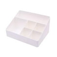 thumbnail image 2 of Home Organizer Bedside Table Organizer Makeup Organizer |Cosmetics Storage Box - 6 Compartments (White), 2 of 6