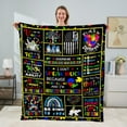 thumbnail image 2 of Autism Awareness Blanket Teen Autistic Gifts Autism Awareness Gifts Ultra Soft Cozy Lightweight Autistic Flannel Throw Blanket for Autistic Boys Girls 50"x60", 2 of 6
