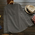 thumbnail image 4 of Chemises Boutonnées pour Femmes Blouse à Manches Longues en Lin de Coton, 4 of 4