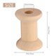 thumbnail image 4 of 10Pcs Wooden Empty Thread Spools Natural Color 29mm x23mm, 4 of 5