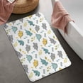 thumbnail image 2 of White ROAR Text Dinosaurs Pattern Bathroom Rugs Mat,Non Slip Microfiber Bathroom Rug,Rubber Backing,Soft Bathroom Mats for Bathroom Floor,Tub and Shower,20x32in(50x80cm), 2 of 5