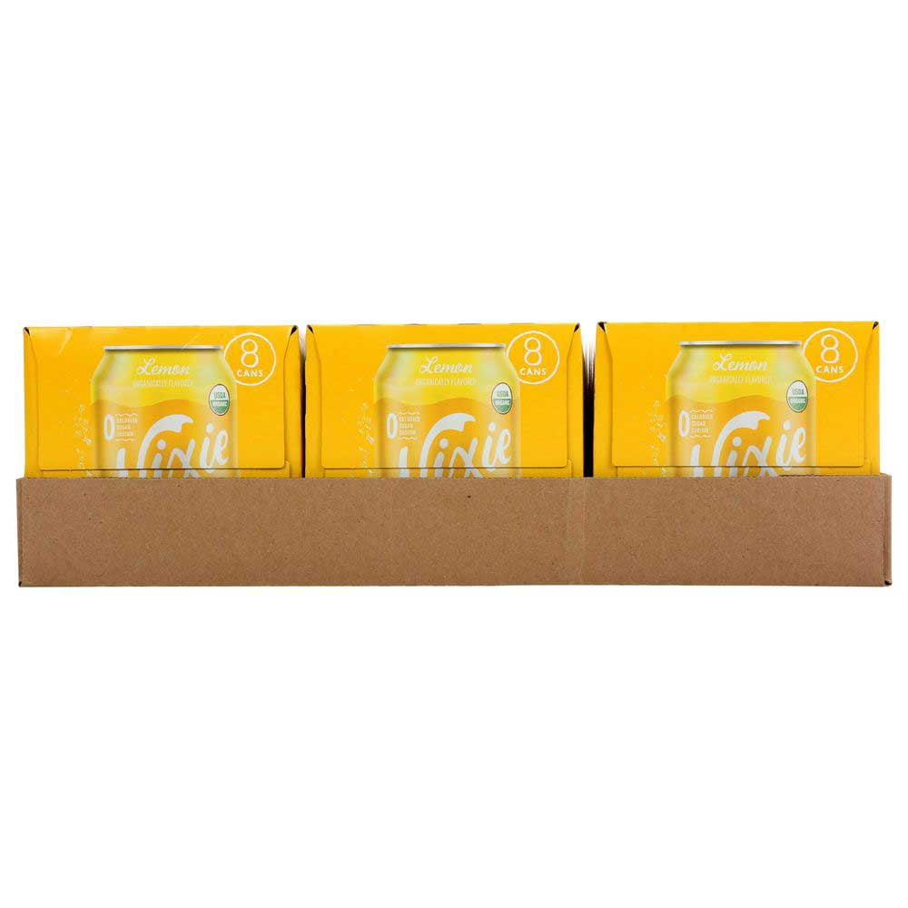 Nixie Sparkling Water - Sparkling Water Lemon - Case Of 3 - 8/12 Fz