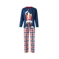 thumbnail image 1 of hirigin Christmas Parent-child Outfit Leisure Wear, Santa Claus Plaid Long Sleeve Round Collar Sleepwear/Jumpsuit, 1 of 9