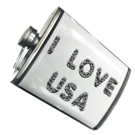 

NEONBLOND Flask I Love Usa Soccer / Futbol Balls