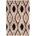 thumbnail image 2 of SAFAVIEH Miami Lecia Geometric Shag Area Rug, Beige/Brown, 5'3" x 7'6", 2 of 5