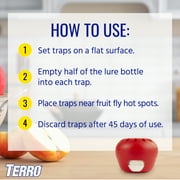 TERRO Fruit Fly Trap, 2 Pack