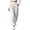 White, variant on cocolona Womens High Waist Yoga Pants Elastic Waist Straight Slim Leg Gym Workout Pants with Pockets