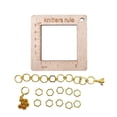 thumbnail image 1 of Knitting Gauge Ruler Woven Marker Buckle for Scarf Handcrafts Knitting Tools D, 1 of 8