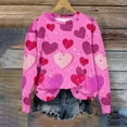 thumbnail image 4 of Craaazy Valentines Sweatshirt for Women Loose Long Sleeve Tops Round Neck Blouses Gifts, 4 of 5