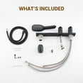 thumbnail image 7 of CASAINC 2 Handle Roman Bathroom Tub Faucet with 3 Function Handheld Sprayer, Matte Black, 7 of 7