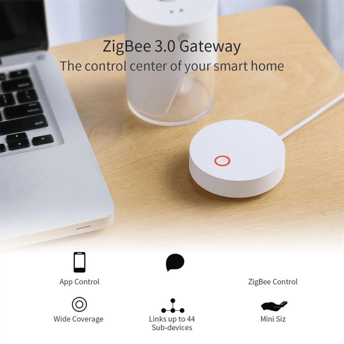 NEW Tuya Smart ZigBee Hub Gateway Home Bridge Life APP Wireless Remote Controller Work with Zigbee Sensors