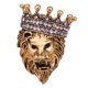 thumbnail image 1 of Broche de cabeza Zulema con insignia de corona oro, 1 of 8