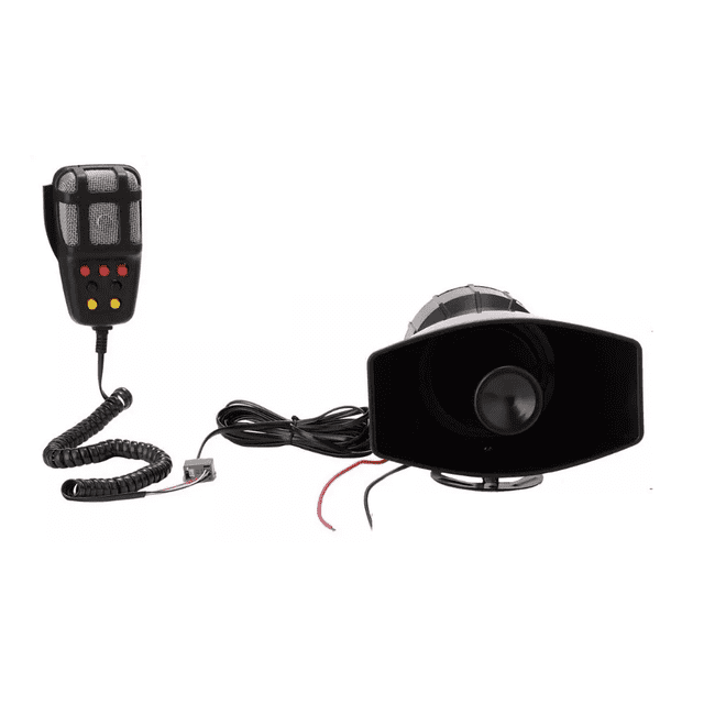Sirena 7 Tonos Malubero Patrulla 100w Con Altavoz Altavoz inalámbrico de alarma de 7 tonos