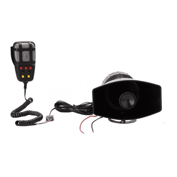 Sirena 7 Tonos Malubero Patrulla 100w Con Altavoz Altavoz inalámbrico de alarma de 7 tonos
