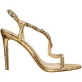 thumbnail image 6 of Jessica Simpson Womens Jaycin Embellished Heeled Sandal 6 Gold/Clear, 6 of 7