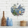 thumbnail image 7 of SKYSONIC Christmas House Wall Clock 10 Inch Silent Non Ticking Round Clock Oil Painting Clock Easy to Read Clock for Living Room Bedroom Bathroom Home Decor, 7 of 7