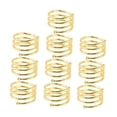 thumbnail image 1 of 10 servilleteros, anillos porta servilleteros, vajilla única, decoración de mesa Oro, 1 of 9