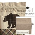 thumbnail image 3 of VHC Brands Kitchen Window Bear Curtain Valance, Tan, 16x72, 3 of 7