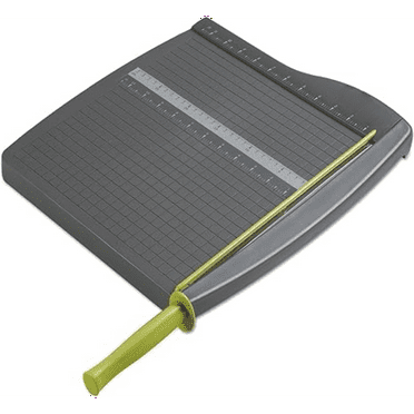Paper Cutter, Guillotine Trimmer, 12" Cut Length, 10 Sheet Capacity