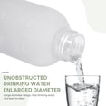 thumbnail image 4 of Botella de agua de 1L (33 oz) con recordatorio de horario diario, marcr de tiempo para metas diarias de hidratación, capacidad de medición, marcr, rastrer de plástico con boca ancha y medidas, 4 of 4