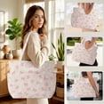 thumbnail image 3 of Pan chenh Corduroy Tote Bag for Women Large Capacity Work Bag Weekender Duffle Bags with 6 Pockets Shoulder Crossbody Handbag for Office Travel Gym and Everyday Use Overnight, 3 of 7