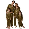 thumbnail image 5 of Matching Christmas Pajamas for Family Silk Pajamas Long Sleeve Button down Holiday Home Sleepwear Set Matching Pajamas Womens Christmas Pajamas, 5 of 7
