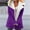 Purple, variant on AOOCHASLIY 2023 Women Tops Women's Casual Winter Warm Composite Plush Button Lapels Jacket Outwear Long Sleeve Hoodless Coat