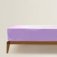 thumbnail image 5 of DNG Creations 1 Piece Box Spring Cover 100% Egyptian Cotton Wrap Around 4 Sides for Hotel & Home, Fits Box Springs up to 6 Inch Deep Pocket ( Solid Lilac - California King ), 5 of 7