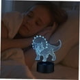 thumbnail image 6 of YSTIAN Night Lights Night Light Baby Decor Animal Night Light Kids' Room Décor 3D LED Light Kids Lamp Acrylic Colorful Creative Dinosaur Shape Light LED Dinosaur Night Light LED, 6 of 9