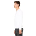 thumbnail image 2 of Bella 3425 Unisex Long Sleeve V-Neck Tee - White, Extra Large, 2 of 2