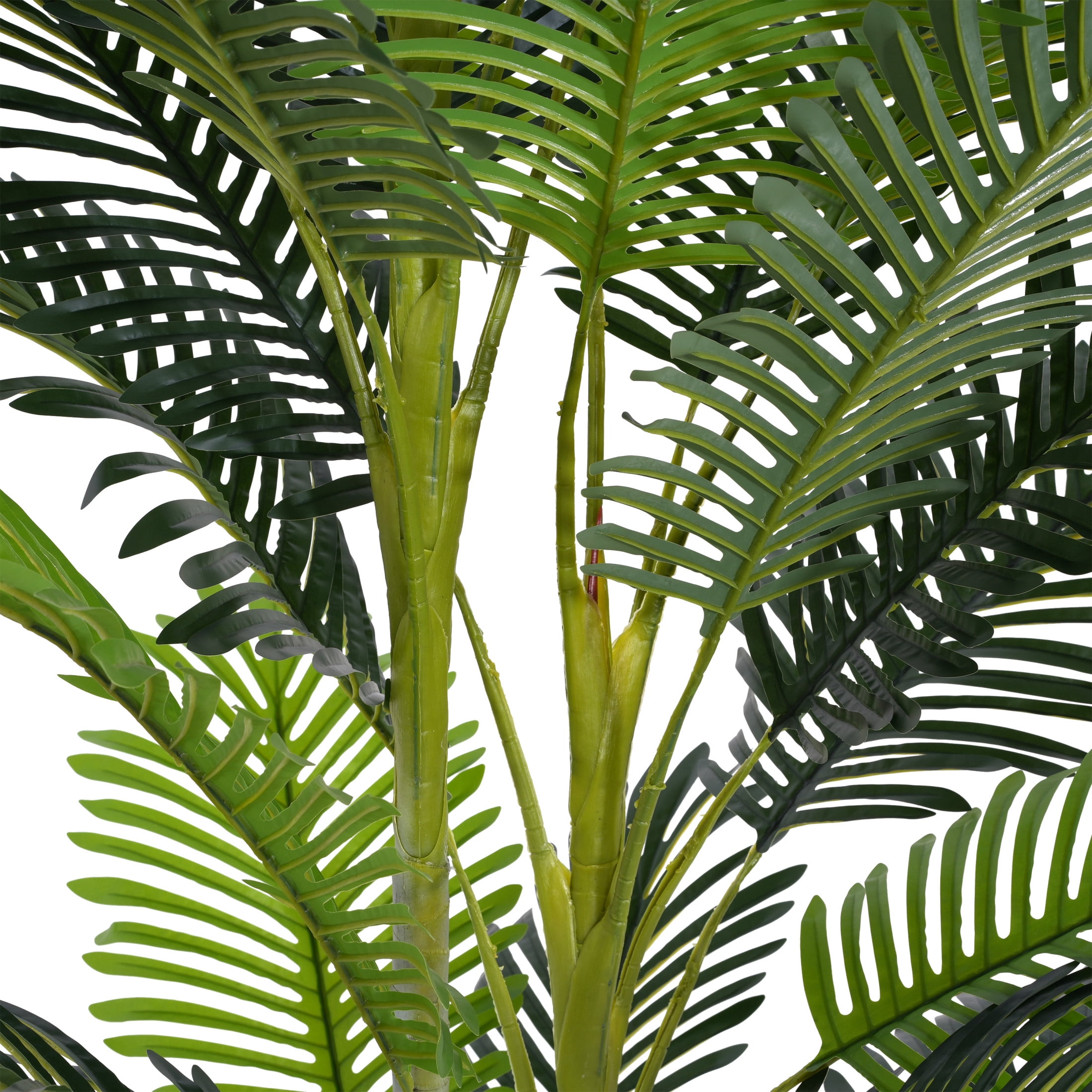 Christopher Knight Home 78.5" Artificial Palm Tree in Black Plastic Pot, Pre-Potted Faux Greenery Tree for Home Decor (Set of 2)